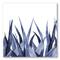 Designart - Navy Blue Agave Leaves - Traditional Canvas Wall Art Print